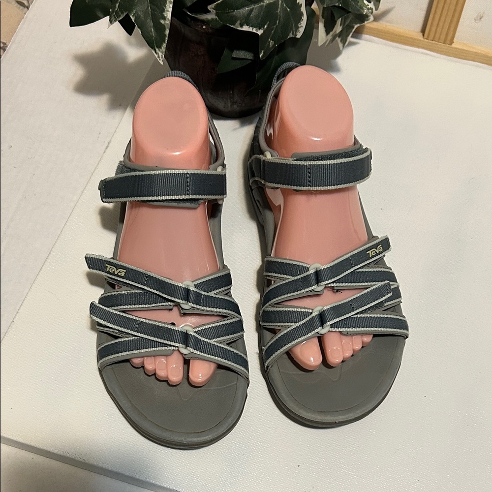 Teva Gray Strappy Sport Sandals